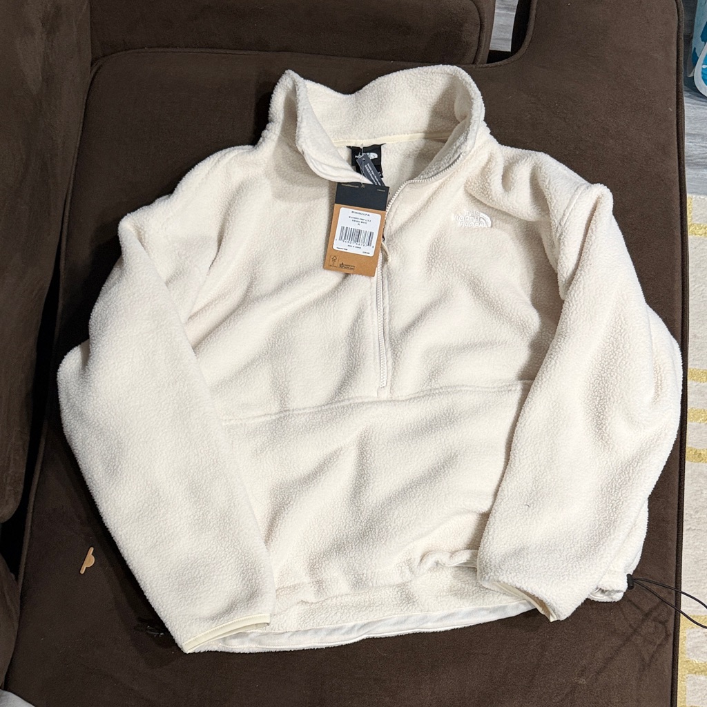 The North Face Sherpa Crop Vintage White